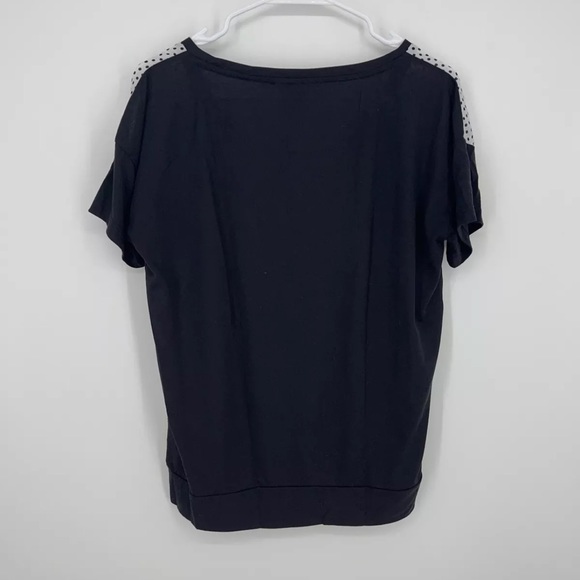Joe Fresh Black White Polka Dot Top Size M - Picture 3 of 4